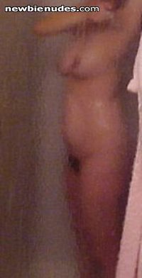 Me in the shower.  I could use some help.