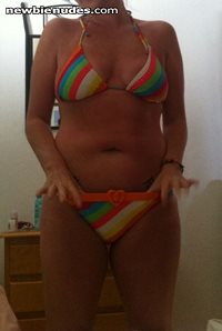 Holiday bikini, the top wasn't on for much of it though !