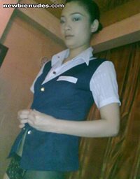 want fuck this China International Airline stewardess? make your comments o...