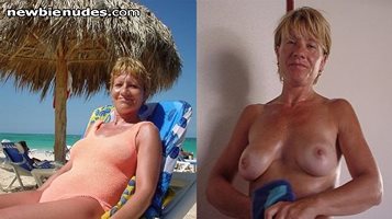 Mature milf before and after