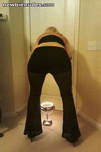 MILF Wife.....showing mt 2 outfits to wear next weekend....short skirt outf...