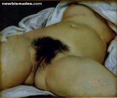 Artistic hairy pussy.  It's a classic painting but it's the most beautiful ...