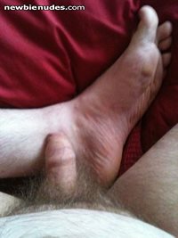 cock with foot