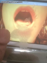 MMMMMm...8 inches of hard cock came right in my mouth!!!i luv knowin u guys...
