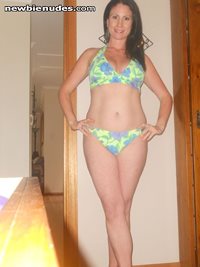 Pic as requested my wife in swimwear, who would like to take a dip with her...