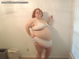white bra panty set !