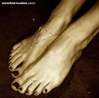 Creamed feet...sepia style