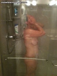 Caught my wife in the shower this morning without her knowing.  Let me know...