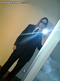 Photos of me actually wearing a suit were requested and I live to please so...