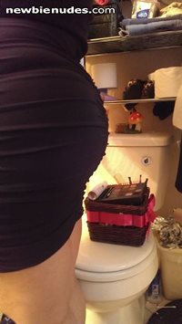 My rear in the dress I wore to a wedding. :)