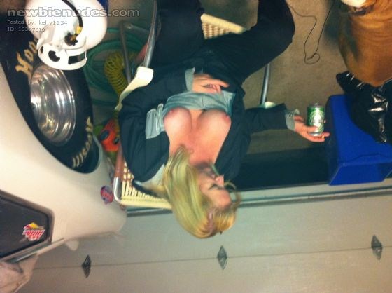 Nabourghs tits she had a few to many beers