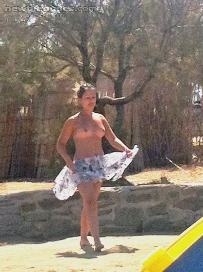 Snapped up this hottie on holiday... Great peer tits...:)))