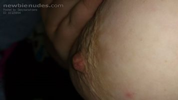 My hard nipple who wants a suck?