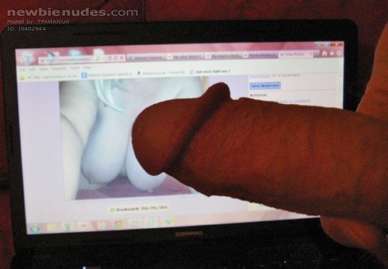 Wanking over Kims Fantastic Big Tits!