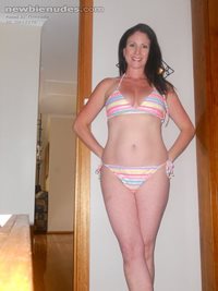 Pic as requested of me in swimsuit, hope you like? I prefer to go topless t...