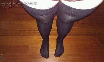 My legs in hold-ups