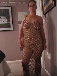 my Craigs List slut tried on a Fantasy fest   outfit.Looks good before I fu...