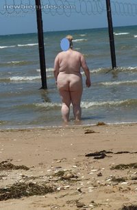 Big ass on the nude beach. Hope you like!