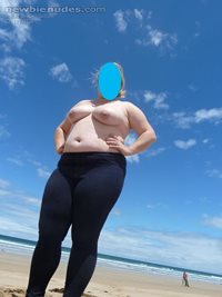 Beach walk, like my tits?