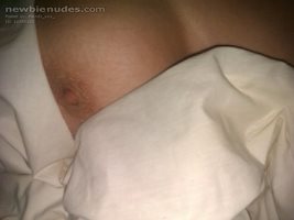 In bed with my boobies...