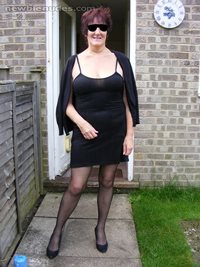 Patsy looking hot ready for a night out...no panties and no bra as usual!