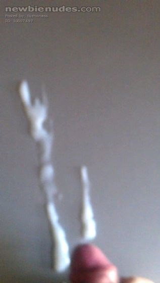 half of cumshot, took pic a bit early! was double that!