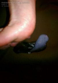 Cum dripping off my feet!