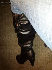Here is a pic of my fuck me boots for BackrowSinner....