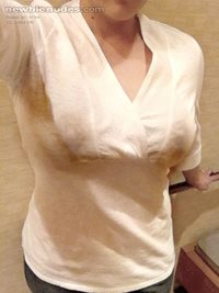 Slutty wife emily showing off tits at the mall