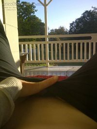 Feeling lazy and horny in the afternoon sun