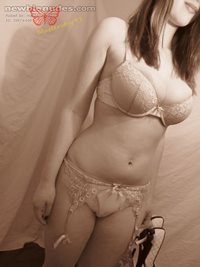 some lingerie and heels... I love playing dress up...