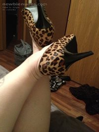 I want some good little boy out there to kiss and lick my leopard heels bef...