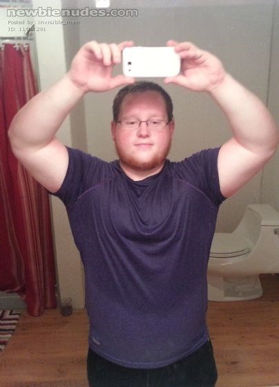 After an awesome workout. Someone I met on here really liked it, so I thought I'd share.