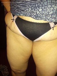 Today's tight panties. These panties also are tight that my fat rolls bulge...