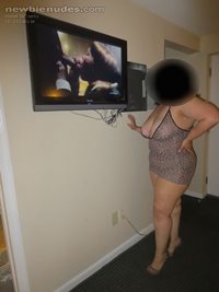 She gets even hornier than usual when she watches porn