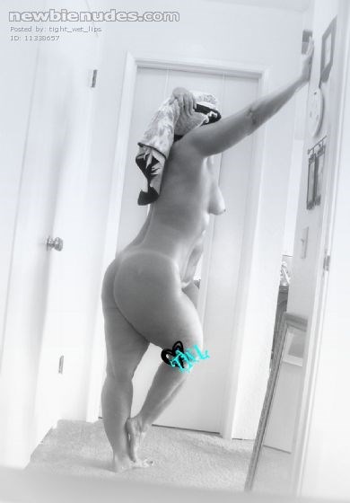 Is a towel considered clothing?  After bath playtime.