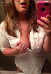 Showing off some cleavage ;)