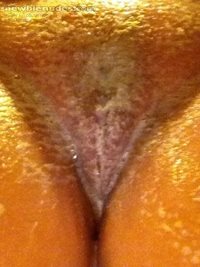 Lots of cum been washed off   Who wants to fuck this