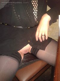 pussy on show in the pub