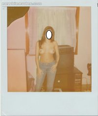 Polaroid of the first ever nude picture we took