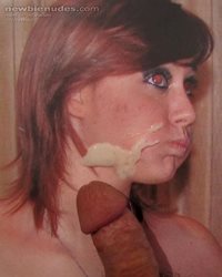Chelsea wanted another cum on her face picture posted.....should she swallo...