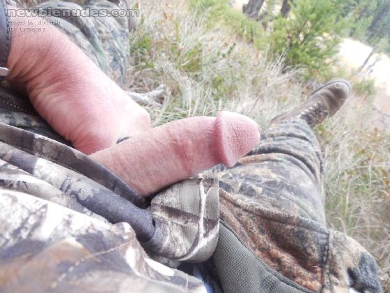 stroking outdoors, my fav place to cum