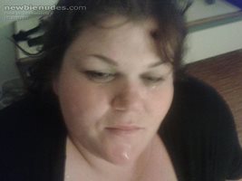 BBW Misty With Warm Man Milk On Her Face :) If you think this is hot, pleas...