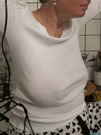 Beautiful Ivana - showing her saggy mature hangers, so soft, long and heavy