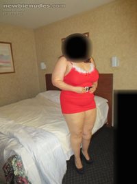 Love her big tits in her Mrs. Clause dress!!
