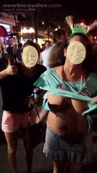 Photo bombed in Key West, New Years Eve