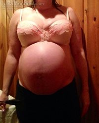 Love my girl's body when she is pregnant. So sexy :)
