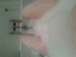 In the bath