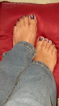 My new nail color for my feet lovers...