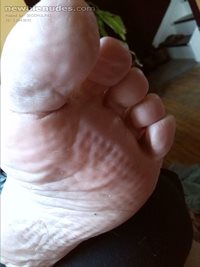 sweaty foot after a long day